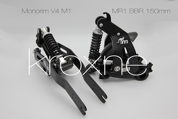 Vorder- und Hinterradaufhängung Monorim - Vorderradaufhängung Monorim V4 M1 - Hinterradaufhängung MR1 BBR 150mm